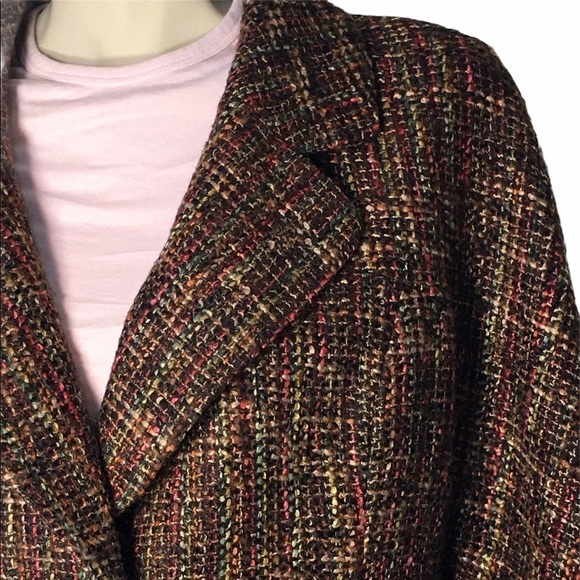 Semantiks XS Brown Tweed Cropped Blazer - Picture 3 of 8